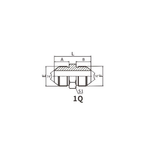 Ghế hình nón 74° nam theo hệ mét 1Q